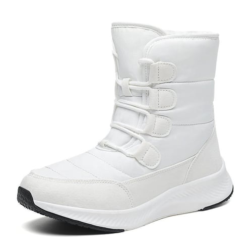 Women's short discount black winter boots