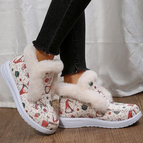 Moccasin booties hotsell with fur