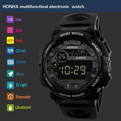 Luxury Men S Fashion Digital Led Watch Date Outdoor Electronic