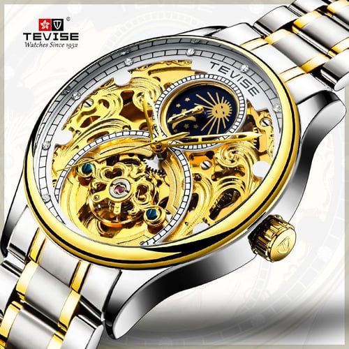 Tevise moon phase new arrivals watch