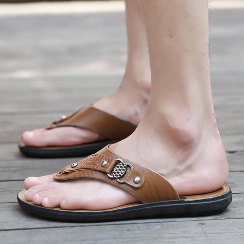 Summer Slippers Men Lightweight Beach Shoes For Men Casual Outdoor