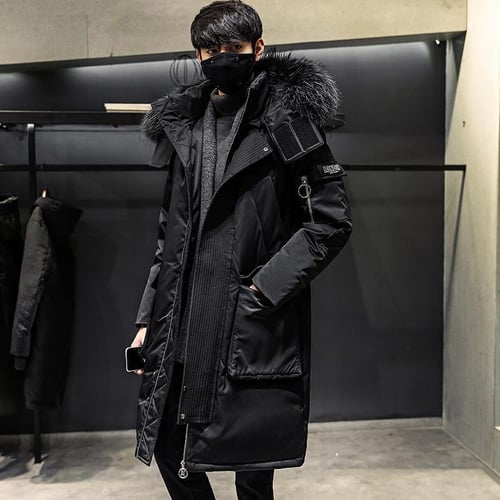 Knee length down jacket top
