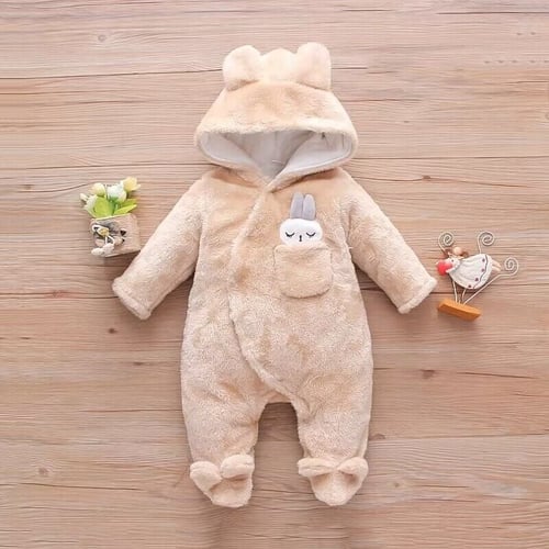 Fleece jumpsuit baby girl sales