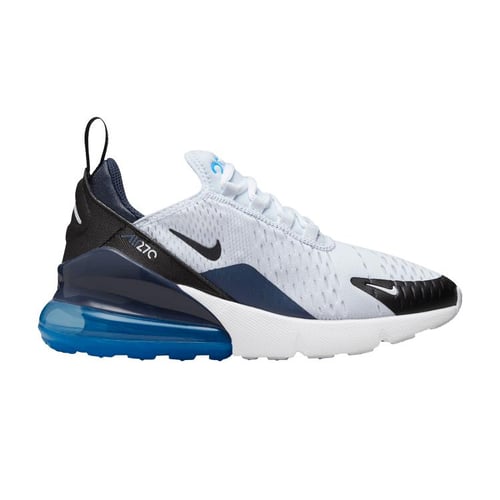 Nike Air Max 270 GS Football Grey Thunder Blue Kids Sneakers Photo