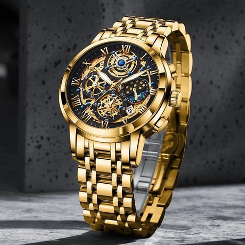 Mens gold sales designer watches