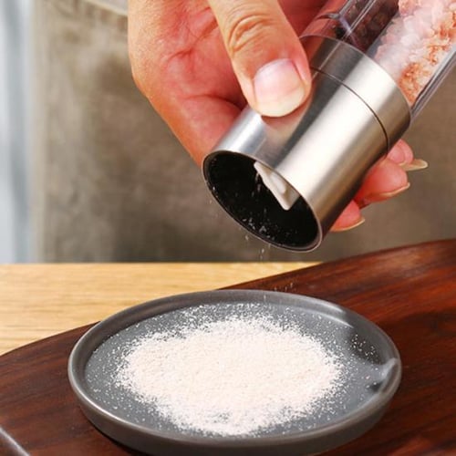 Manual Spice Grinder Stainless Steel Adjustable Ceramic Core Clear Visible Handheld Salt Pepper Grinding Tool Condiment Bottle Kitchen Gadgets buy