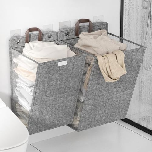 Hanging clothes basket on sale