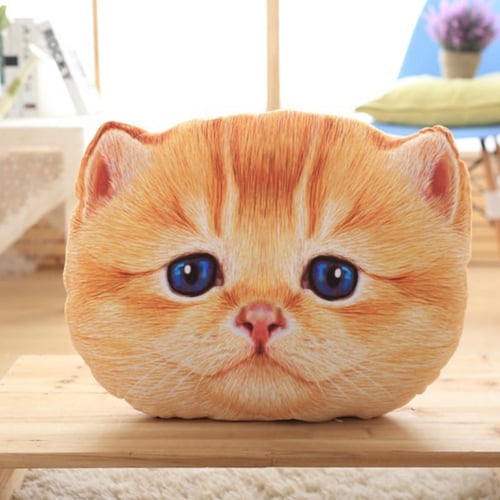 Orange cat pillow cheap