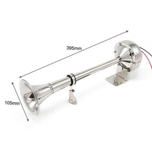 24V Single Trumpet Horn Marine Boat Air Horn 125dB Electric Air Horn