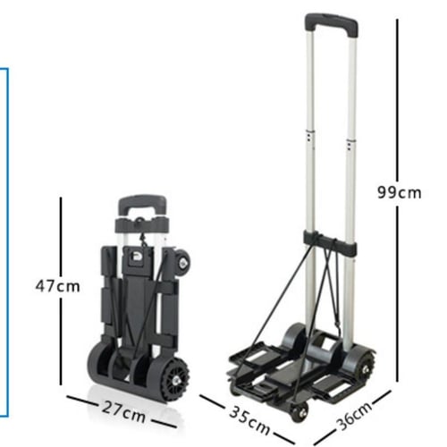 Portable Folding Push Truck Trolley Luggage Flatbed Cart Car