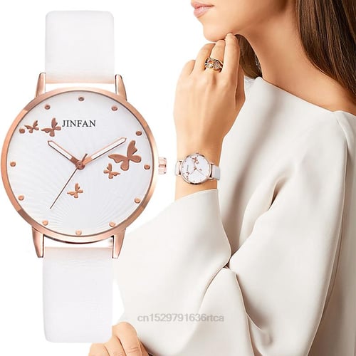 Elegant Simple Butterfly Design Dial Design Ladies Watches Women