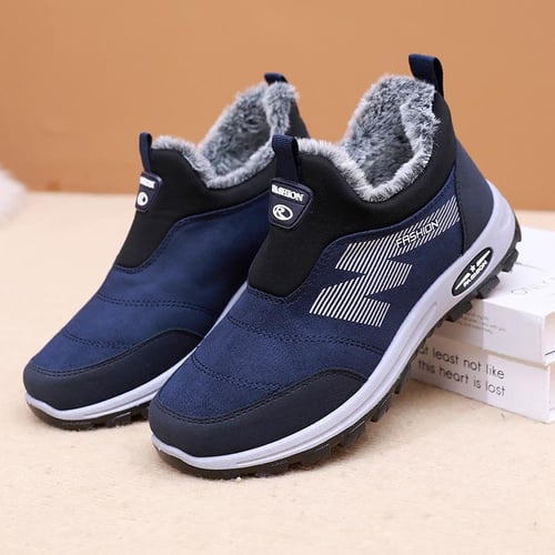 Mens fur lined slip on shoes shop