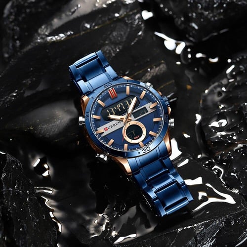 CURREN Men Designer Watches Luxury Watch Brand Sport Digital