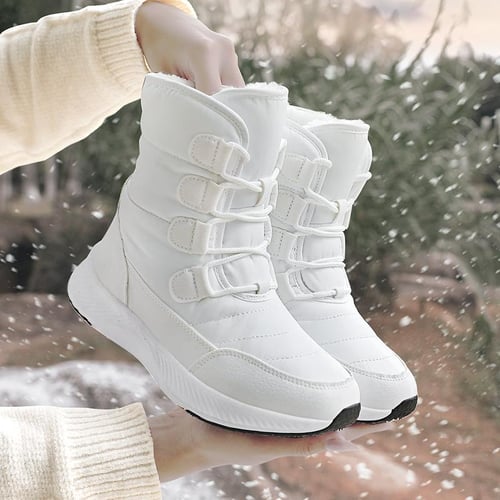Ladies white clearance winter boots