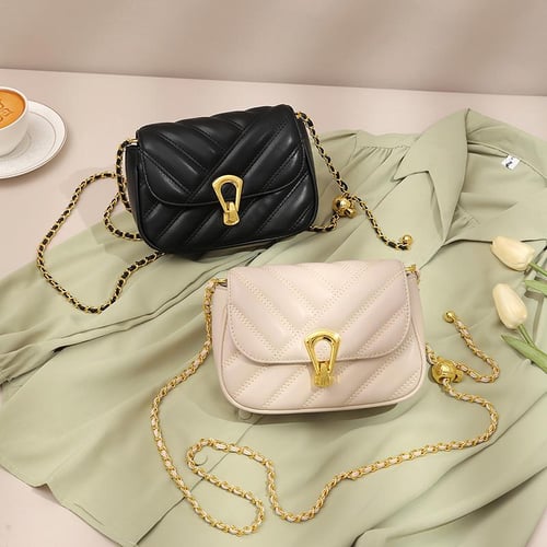 Fashion Chain Summer Shoulder Bag Women PU Leather Crossbody Bag