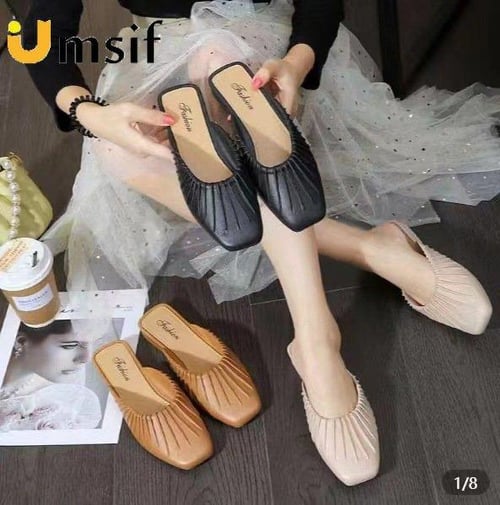 Cute flat mules shop