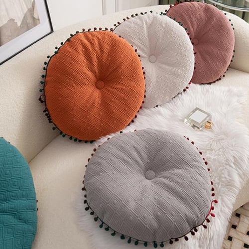 Sofa round pillow sales