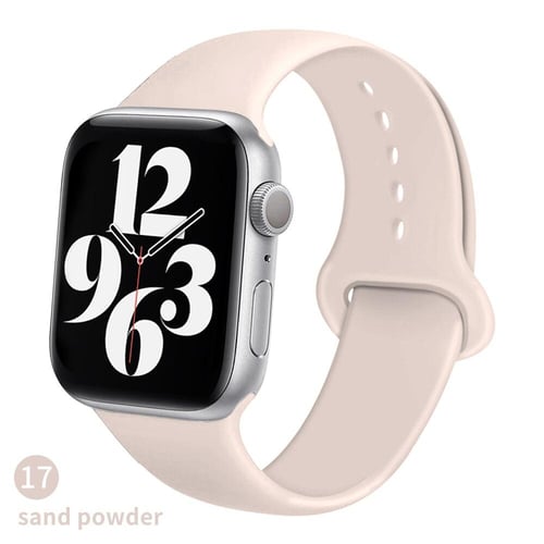 Silicone band For Apple Watch strap 44mm 40mm 42mm 38mm 42 mm