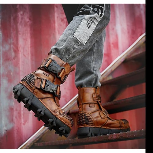 Gothic motorcycle boots 2025