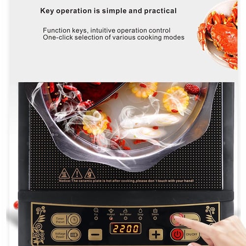 Induction cooker top ceramic plate