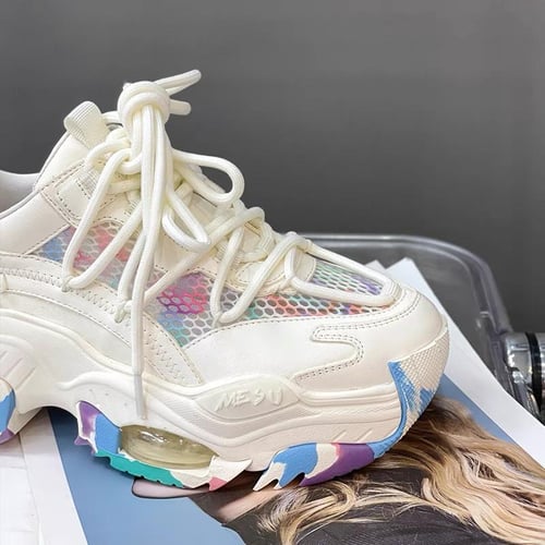 Chunky platform tennis shoes on sale