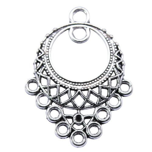 10pcs Earring Connector Jewelry Components Accessories Antique