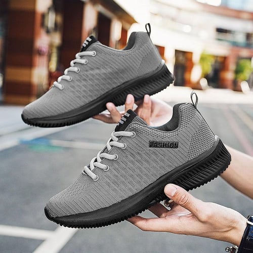 Men's casual breathable flyknit sneakers top