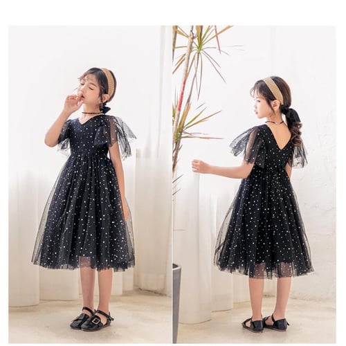 High Quality Kids Dresses for Girls Dress Star Sequins Teenage