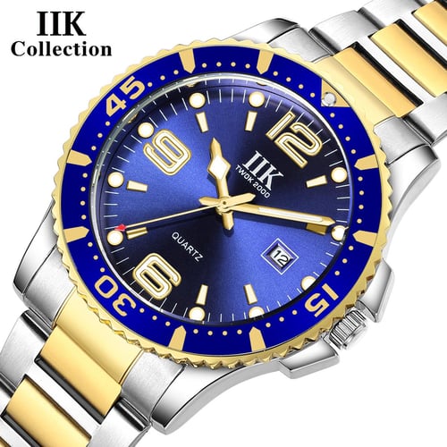 IIK New Aqua Ghost Overwatch Quartz Watch Men Waterproof Bezel Rotatable Watch buy IIK New Aqua Ghost Overwatch Quartz Watch Men Waterproof Bezel