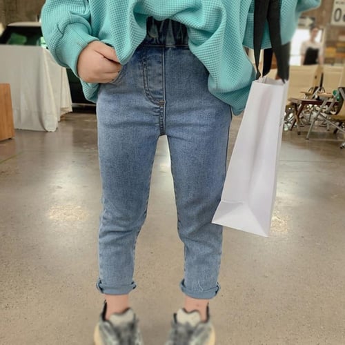 Children's denim jeggings sales