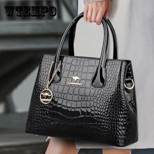 Women Handbag Genuine Leather Bags Women Crocodile Luxury Handbags