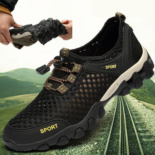 Mens mesh beach shoes hot sale