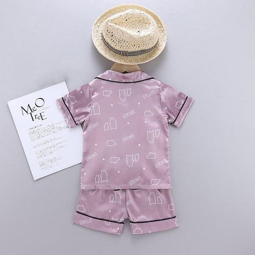 Children s Pajamas Summer Short sleeved t shirt shorts Casual