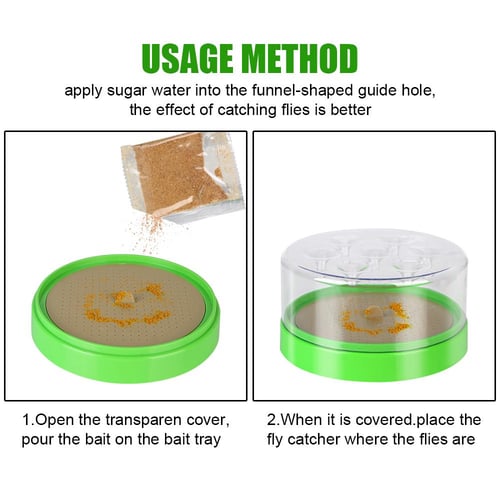 Fly Trap Device Plastic Insect Control Pest Repellent Restaurant Home Interior Gardening Tools Automatic Fly Killer Clean Tool buy Fly Trap Device