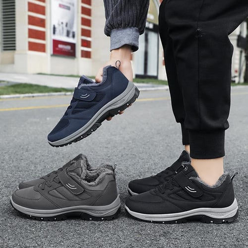 Mens fleece shop lined shoes