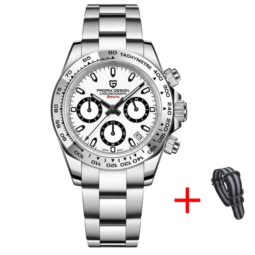 PAGANI DESIGN New Stainless Steel Bezel Men Quartz Wrist Watches