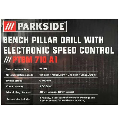 Parkside 710w bench pillar drill hot sale
