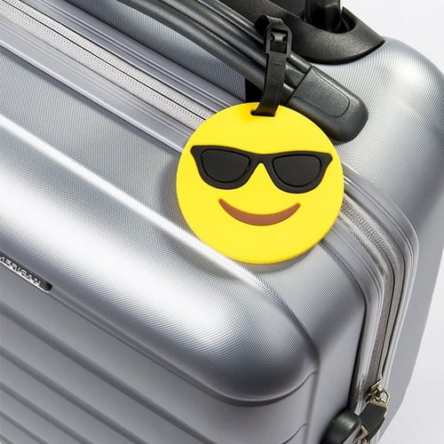 Emoji luggage best sale tag