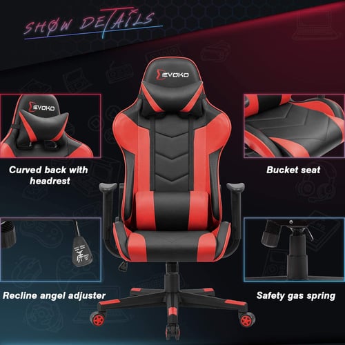Devoko racing hot sale style gaming chair