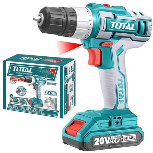 Total cordless 2025 drill 20v review