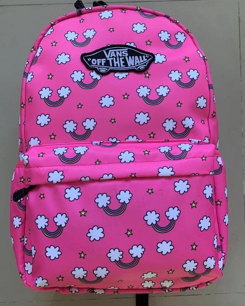 Pink vans school bag hot sale
