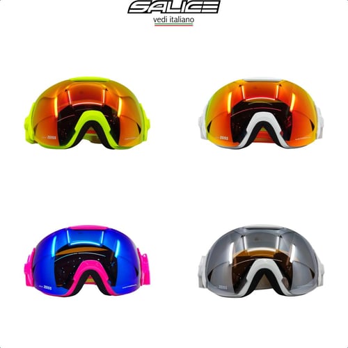 Salice Zeiss Sonar Double Lens Antifog UV Protection Ski Snowboard Goggles Categorie S2 Tinted And S3 Mirror For Senior Women Adults Unisex Size