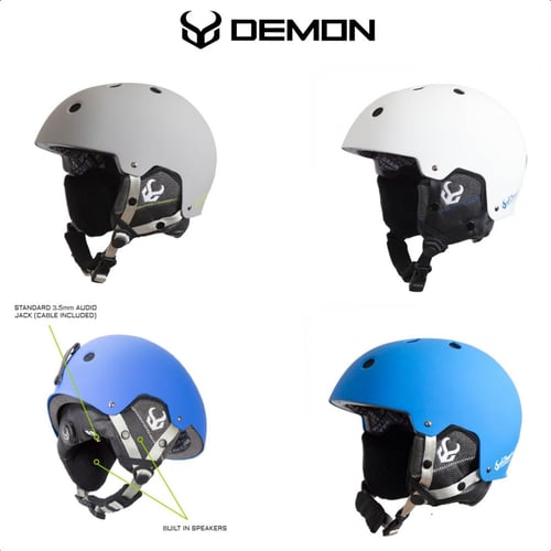 Demon United Adjustable Faktor Snow Helmet With Built In Audio