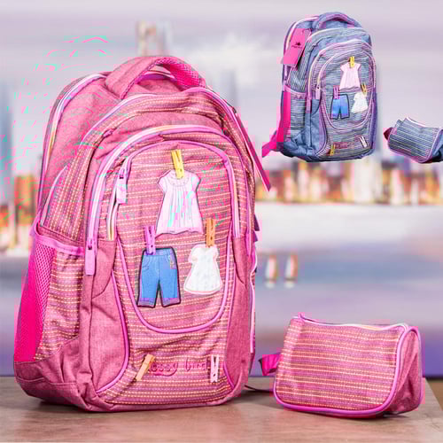 Glossy bird sales school bags