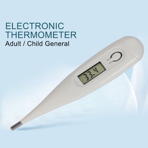 Child Baby Medical Digital LCD Adult Underarm Oral Body Fever Alarm Thermometer 