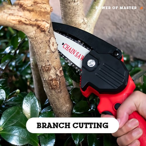 Chainsaw Mini Cordless Electric Brushless Pruning Tree Branch Pruner Wood Cutter 