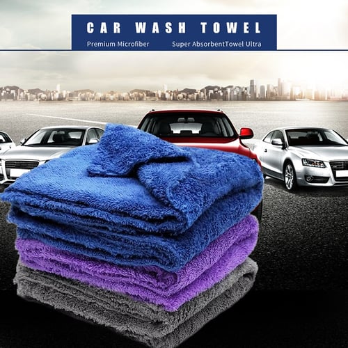 2x Car Wash Microfibre Towel Cloths Super Absorbent Car Cleaning towels Drying 
