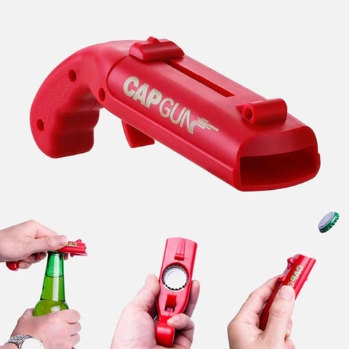 Cap Gun Launcher shooter bottle opener pistol ejection bottle beer bottle opener 