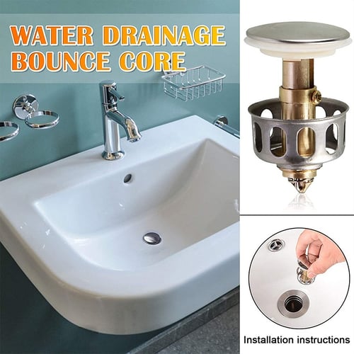 Universal Wash Basin Bounce Drain Filter 2 In 1 Sink Vanity Stopper Bathtub Bathroom Faucet Accessories - Sewer Smell In Bathroom Vanity Universal Wash Basin Bounce Drain Filter 2 In 1 Sink Vanity Stopper Bathtub Bathroom Faucet Accessories - Sewer Smell In Bathroom Vanity