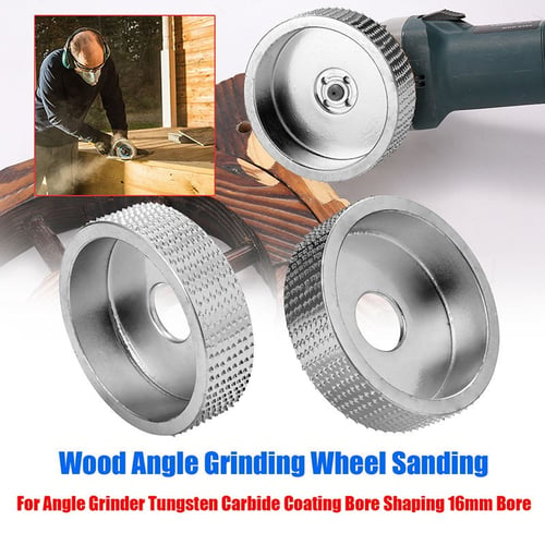 Wood Angle Grinding Wheel Sanding Carving Rotary Tools Abrasive Disc 16mm Bore 